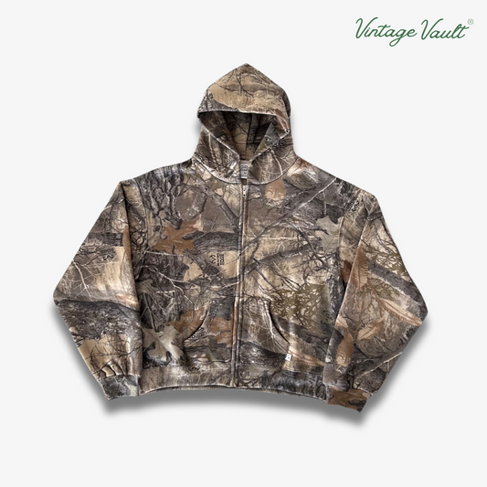 CAMO ZIP UP HOODIE