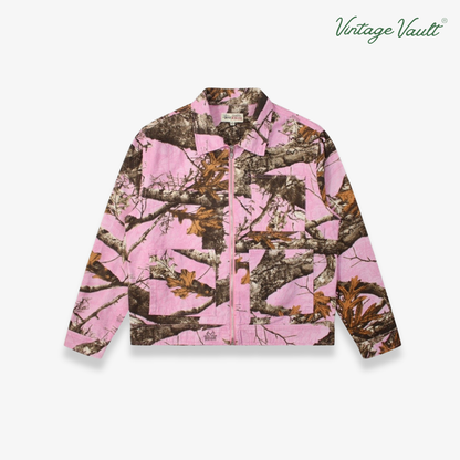 STUSSY PINK CAMO JACKET