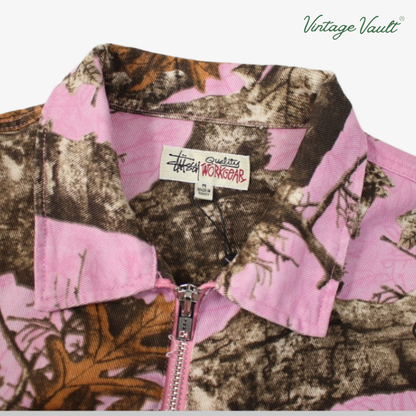 STUSSY PINK CAMO JACKET